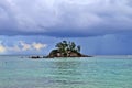 Beautiful white beaches on the paradise islands Seychelles fotographed on a sunny day