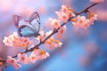 Beautiful_white_butterfly_in_flight_and_flowers_with_1690444443491_1 Royalty Free Stock Photo