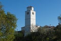 Church tower in small village Brsec, Croatia