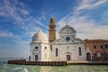 The beautiful white church in Venice Royalty Free Stock Photo