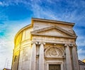 The beautiful white church in Venice in Italy Royalty Free Stock Photo