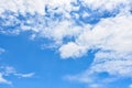 Beautiful white clouds against the blue sky