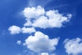 Beautiful White Clouds in Blue Sky Background Royalty Free Stock Photo