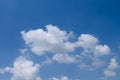 Beautiful white clouds with blue sky background, tiny clouds Royalty Free Stock Photo