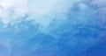 Beautiful white clouds in the blue sky. Cloudscape. Low poly background of light  blue sky clouds Royalty Free Stock Photo