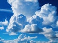 Beautiful white clouds, blue sky, suitable for wallpaper Royalty Free Stock Photo