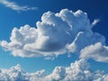 Beautiful white clouds, blue sky, suitable for wallpaper Royalty Free Stock Photo