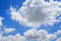 Beautiful white clouds&Bright blue sky Royalty Free Stock Photo