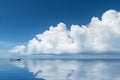 Beautiful white clouds on the sea Royalty Free Stock Photo