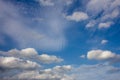 Beautiful white clouds with sky blue background Royalty Free Stock Photo