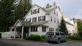 Beautiful white colonial house