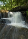 Beautiful white creek with stones