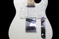 White Solid Body Electric Guitar with Maple Neck