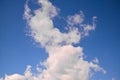 beautiful white clouds in a blue sky. background Royalty Free Stock Photo