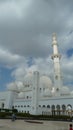 Sheikh Zayed Mosque under some clouds