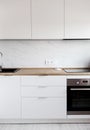 Beautiful white kitchen interior Royalty Free Stock Photo