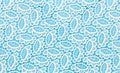 Beautiful white lace on light blue background. Royalty Free Stock Photo