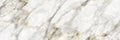 Beautiful white marble with golden grey veins. Abstract stone or rocks texture and horizontal granite banner