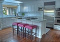 Beautiful White Modern Kitchen