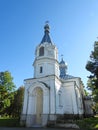 Old white orthodox church, Lithuania Royalty Free Stock Photo