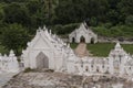 White pagoda of Hsinbyume Paya, Mingun. Myanmar