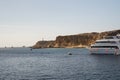 Beautiful white private motor yacht for a boat trip on the Red Sea, Egypt Royalty Free Stock Photo