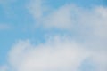 Beautiful white puffy clouds with pretty blue sky - nature background Royalty Free Stock Photo