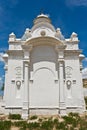 Beautiful white Russian Christian Orthodox Church. Religion Royalty Free Stock Photo