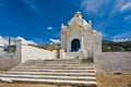 Beautiful white Russian Christian Orthodox Church. Religion Royalty Free Stock Photo