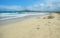 Beautiful white sand beach in the Galapagos Islands, Ecuador Royalty Free Stock Photo