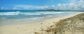 Beautiful white sand beach in the Galapagos Islands, Ecuador Royalty Free Stock Photo