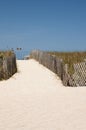 The beautiful white sand beach of Miami in Florida Royalty Free Stock Photo