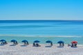 Beautiful white sand beach of Miramar Beach on the Gulf of Mexico in South Walton, Florida