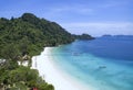 Beautiful white sand beach of nyang oo phee island most popula Royalty Free Stock Photo