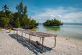 White Sands Beach Nukus Island in East Seram Royalty Free Stock Photo