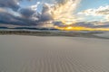 Beautiful White Sands Desert Landscape Sunset Royalty Free Stock Photo