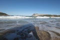 Beautiful white sandy beach at San Teodoro Sardinia Royalty Free Stock Photo