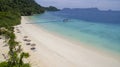 Beautiful white sea beach of nyang oo phee island andaman sea bo Royalty Free Stock Photo