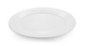 Beautiful white seramic dish on white background Royalty Free Stock Photo