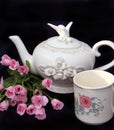 Beautiful white teapot