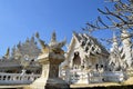 Beautiful white temple in Chiang Rai, Thailand Royalty Free Stock Photo