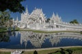 Beautiful white temple in Thailand