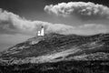 Dramatic tower and sky