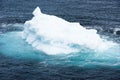 Iceberg surrounded by turquoise shiny water, Greenland Royalty Free Stock Photo