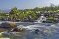 Beautiful Kosi river flowing at Ramnagar, Uttarakhand india