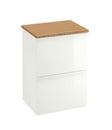 Beautiful white wooden modern cupboard Royalty Free Stock Photo