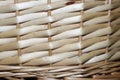 Beautiful wicker basket to transport fresh and healthy products Royalty Free Stock Photo