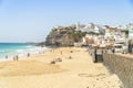 Beautiful, wide sandy beach in Morro Jable, Fuerteventura, Spain Royalty Free Stock Photo