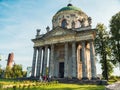 Beautiful wide shot of the Baroque Roman Catholic Church of Saint Joseph in Pidhirtsi, Ukraine