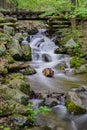 Beautiful Wigwam Falls in the Blue Ridge Mountains Royalty Free Stock Photo